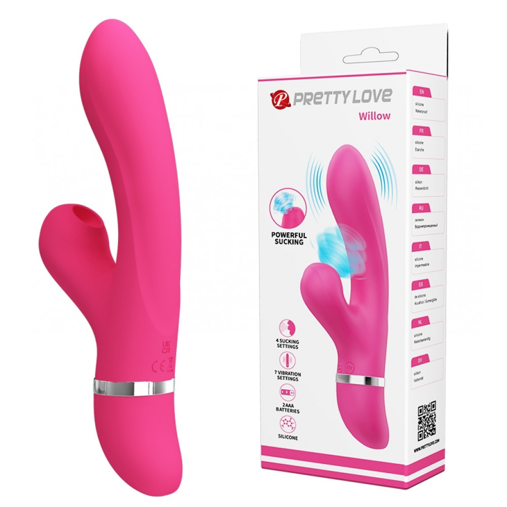 Вибратор - Вибратор с вакуумной стимуляцией клитора Pretty Love - Willow, BI-014916