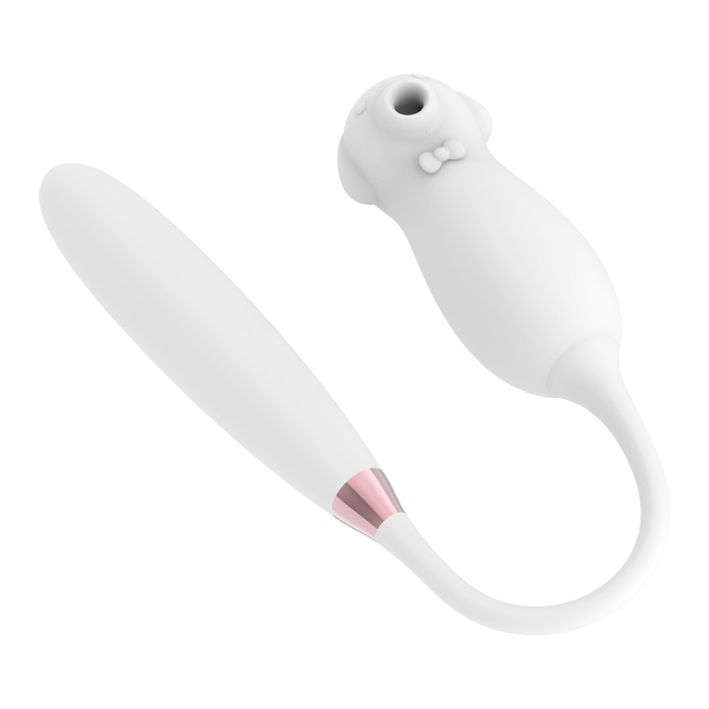 Вибраторы вакуумные - Вибратор двойной белый Elva Dual Purpose (white) 3