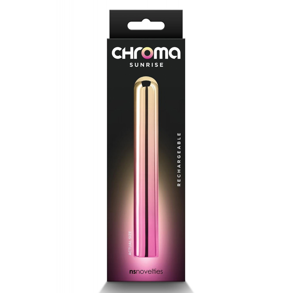 Секс игрушки - Вибропуля NS Novelties Chroma розово-золотистый, L 3