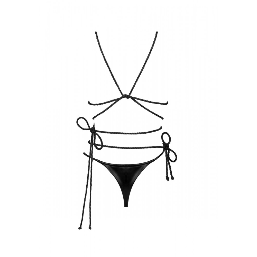 Эротическое белье - Виниловый комплект Obsessive Cordellis 2-pcs set O/S 2