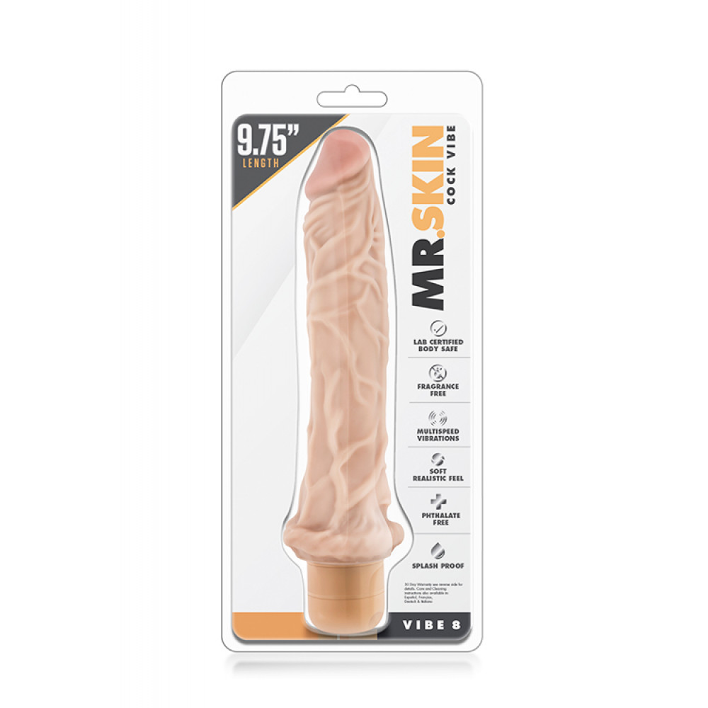 Секс игрушки - Вибратор MR. SKIN COCK VIBE 8 3