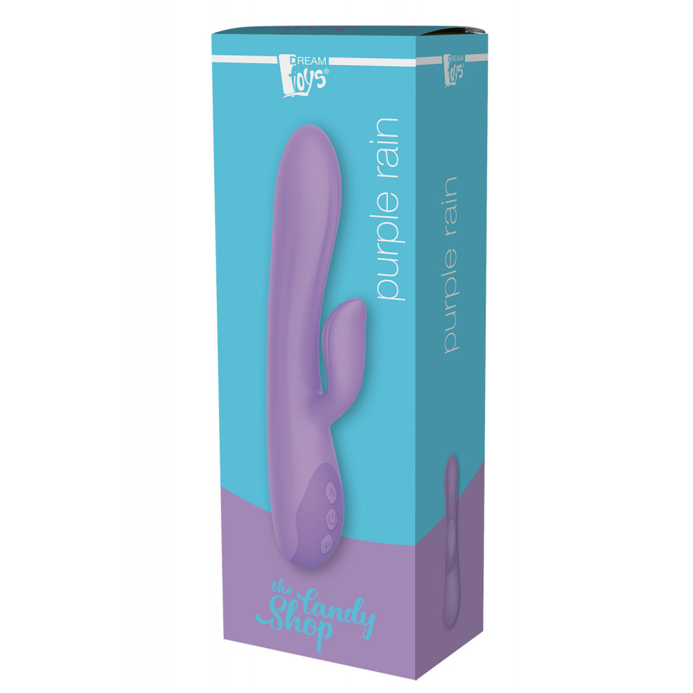 Двойной вибратор - Вибратор кролик Dream Toys THE CANDY SHOP PURPLE RAIN 3