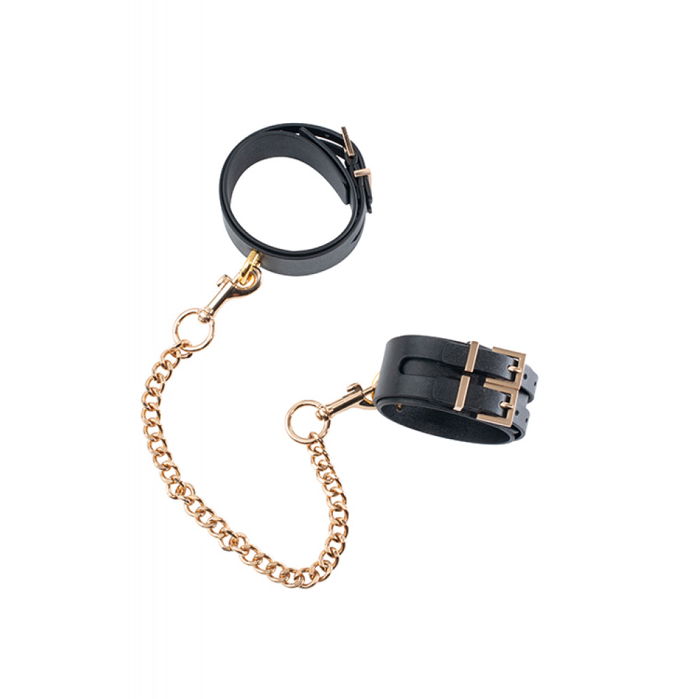 Наручники, веревки, бондажы, поножи - Поножи GP ANKLE CUFFS WITH CHAIN BLACK 2