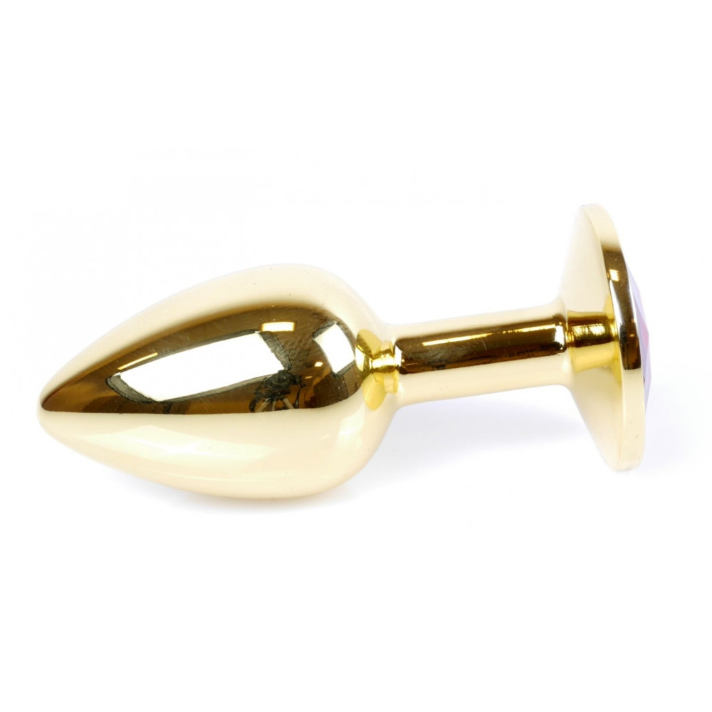 Анальные игрушки - Анальная пробка Boss Series - Jewellery Gold PLUG Dark Blue S, BS6400023 5