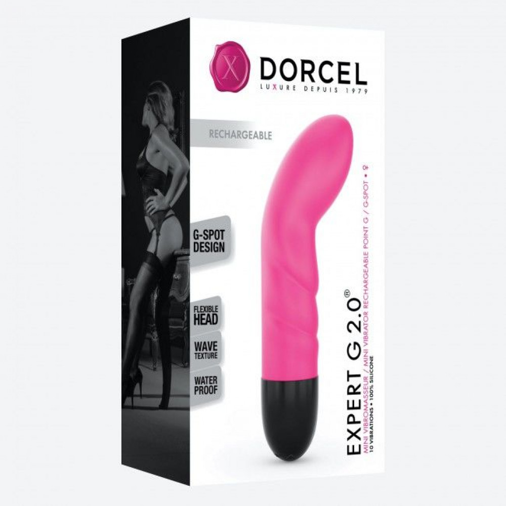 Стимулятор точки G - Вибратор Dorcel Expert G 2.0 Magenta для точки G, перезаряжаемый 4