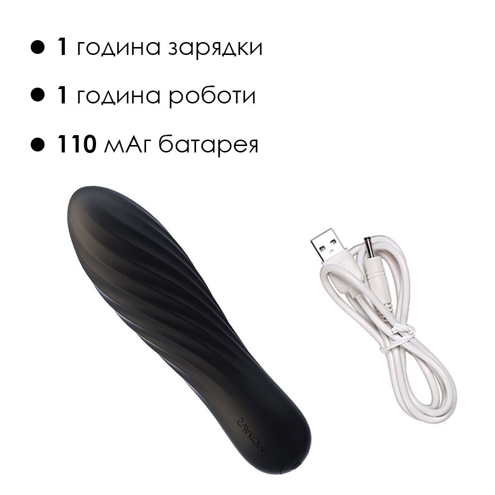 Клиторальный вибратор - Мощный мини-вибратор Svakom Tulip Black 4