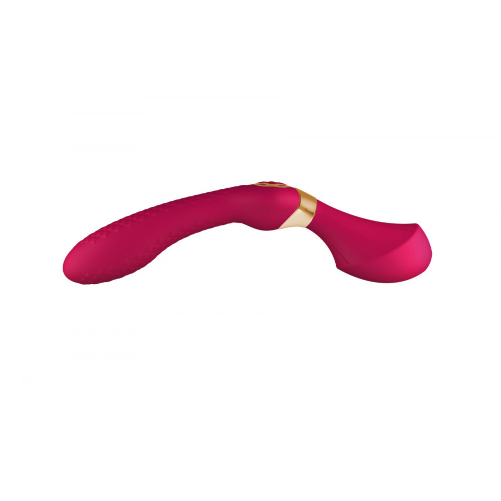 Вибратор - Вибромассажер Shunga Zoa Raspberry, двусторонний