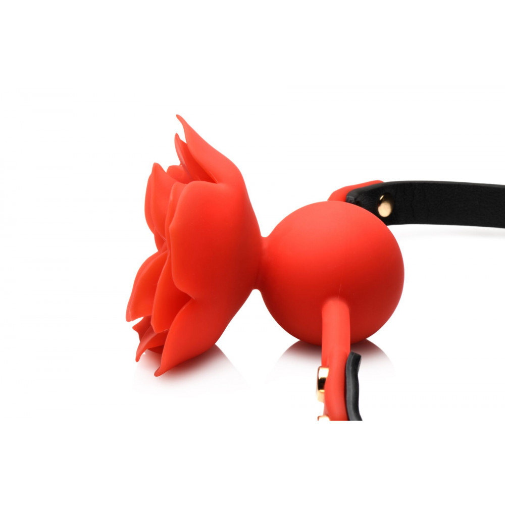 Кляп - Кляп Master Series Blossom Silicone Rose Gag - Red 7