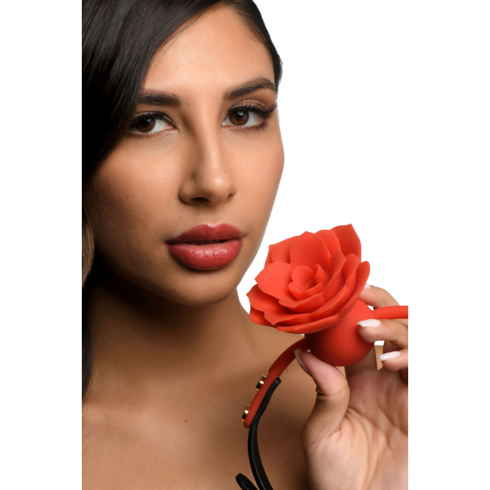 Кляп - Кляп Master Series Blossom Silicone Rose Gag - Red 3