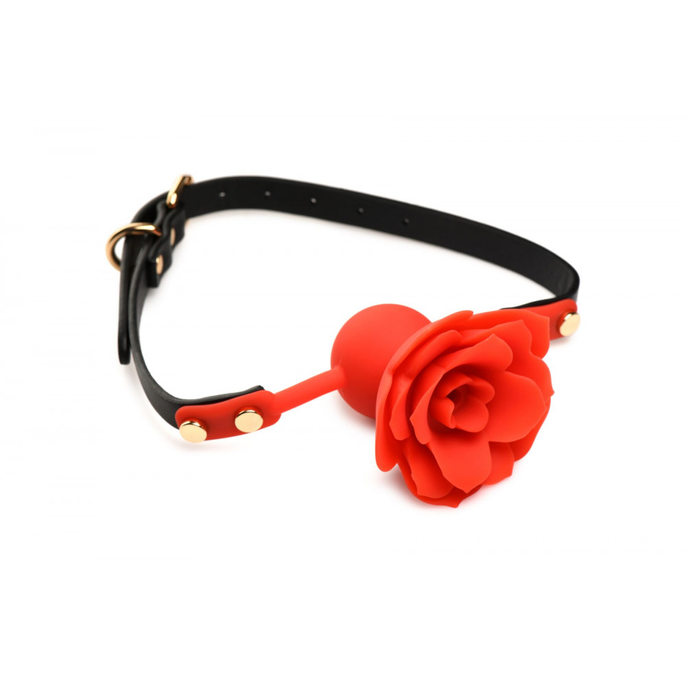Кляп - Кляп Master Series Blossom Silicone Rose Gag - Red