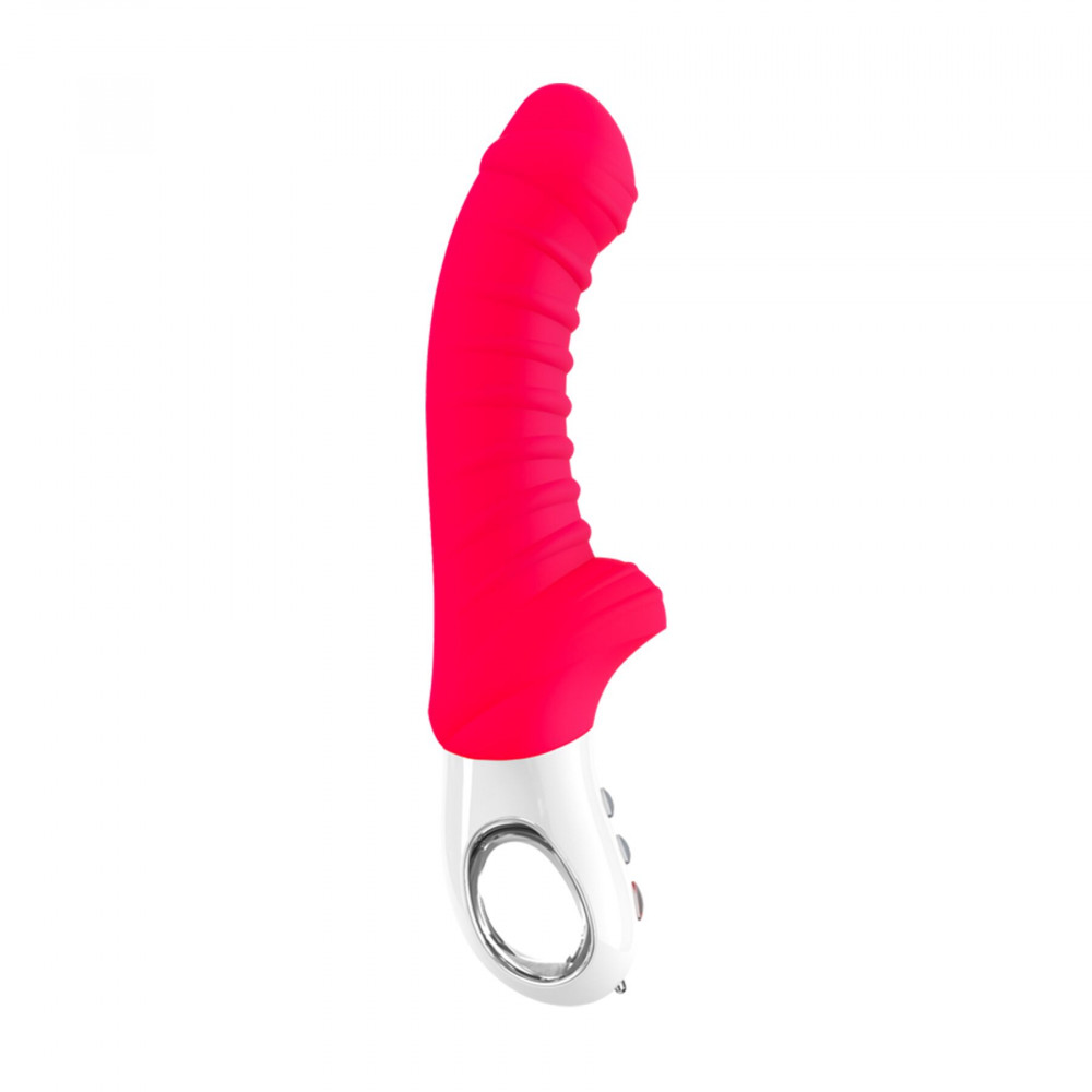 Вибратор - Вибратор для точки G Fun Factory TIGER india red, ребристый, подходит для анальной стимуляции 3