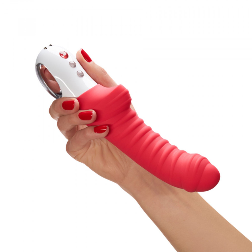 Вибратор - Вибратор для точки G Fun Factory TIGER india red, ребристый, подходит для анальной стимуляции 4