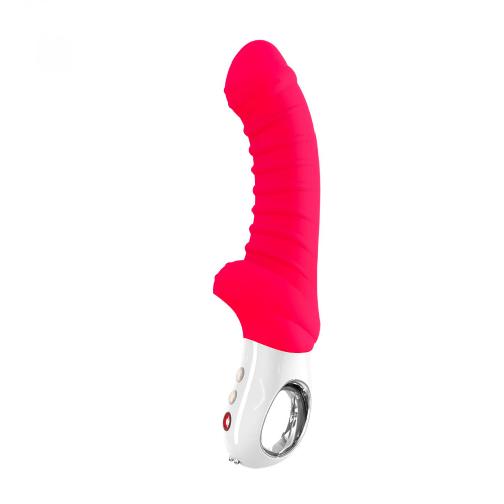 Вибратор - Вибратор для точки G Fun Factory TIGER india red, ребристый, подходит для анальной стимуляции 2