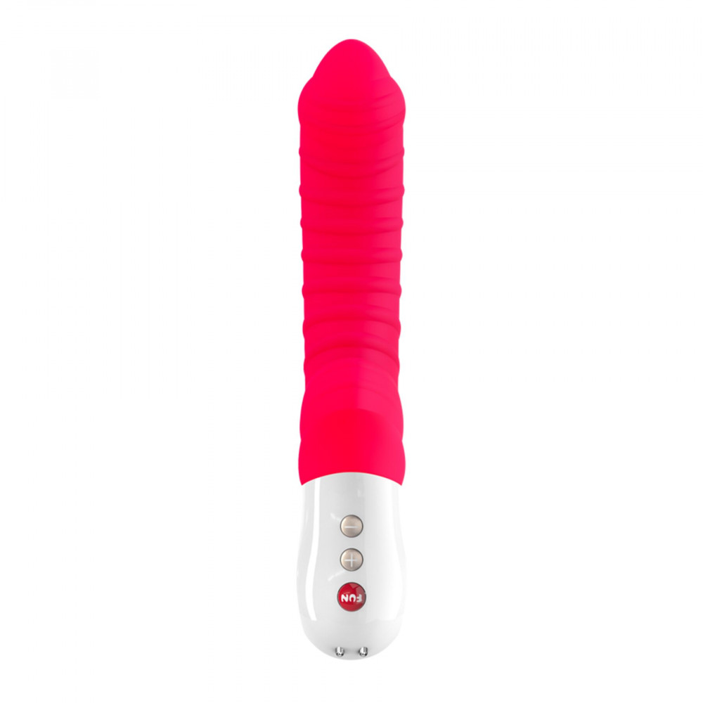 Вибратор - Вибратор для точки G Fun Factory TIGER india red, ребристый, подходит для анальной стимуляции 1