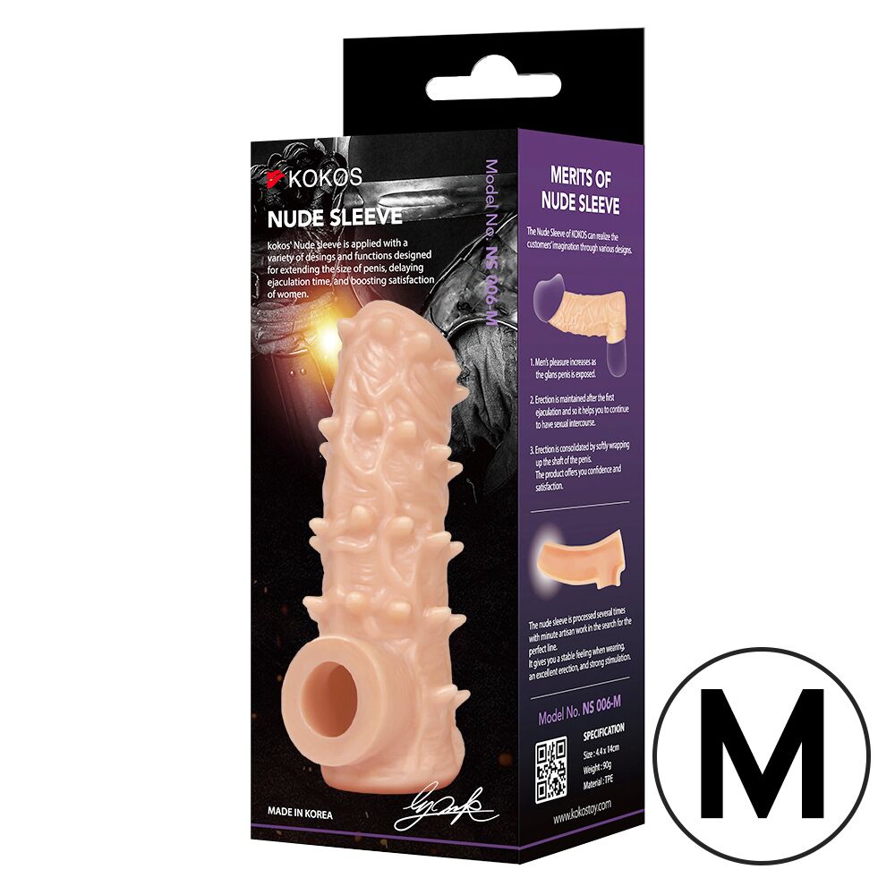 Насадки на член - Насадка на член Kokos Nude Sleeve NS 006 M 2