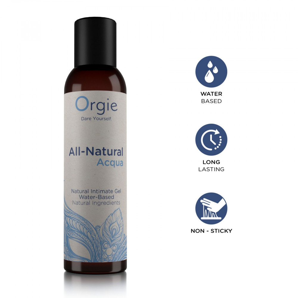 Смазка на водной основе - Лубрикант на водной основе Orgie - All - Natural Acqua (150 мл) 2