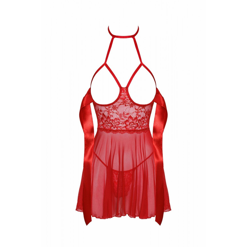 Эротические пеньюары и сорочки - Беби-дол Kissable Sexy Kiss Babydoll Red S/M 5