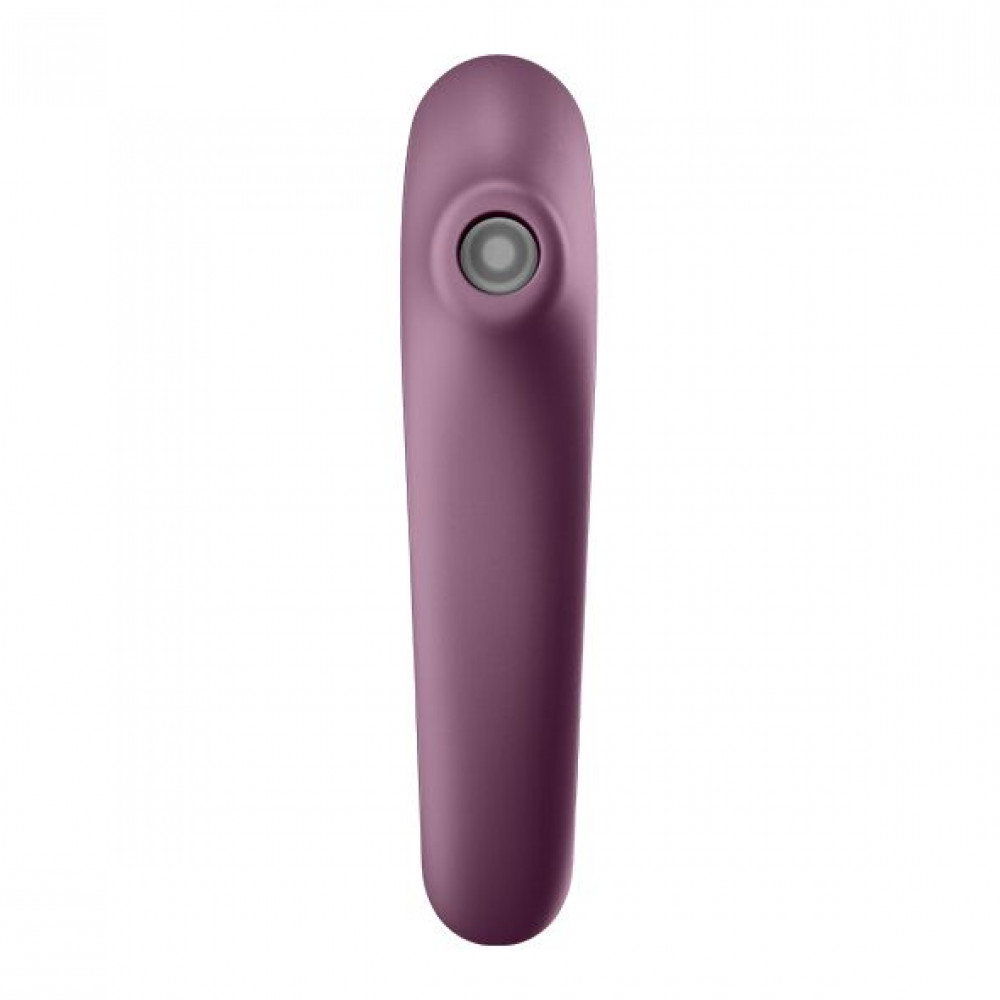 Вибраторы вакуумные - Вакуумный стимулятор с вибрацией Satisfyer Dual Kiss Wine Red 4