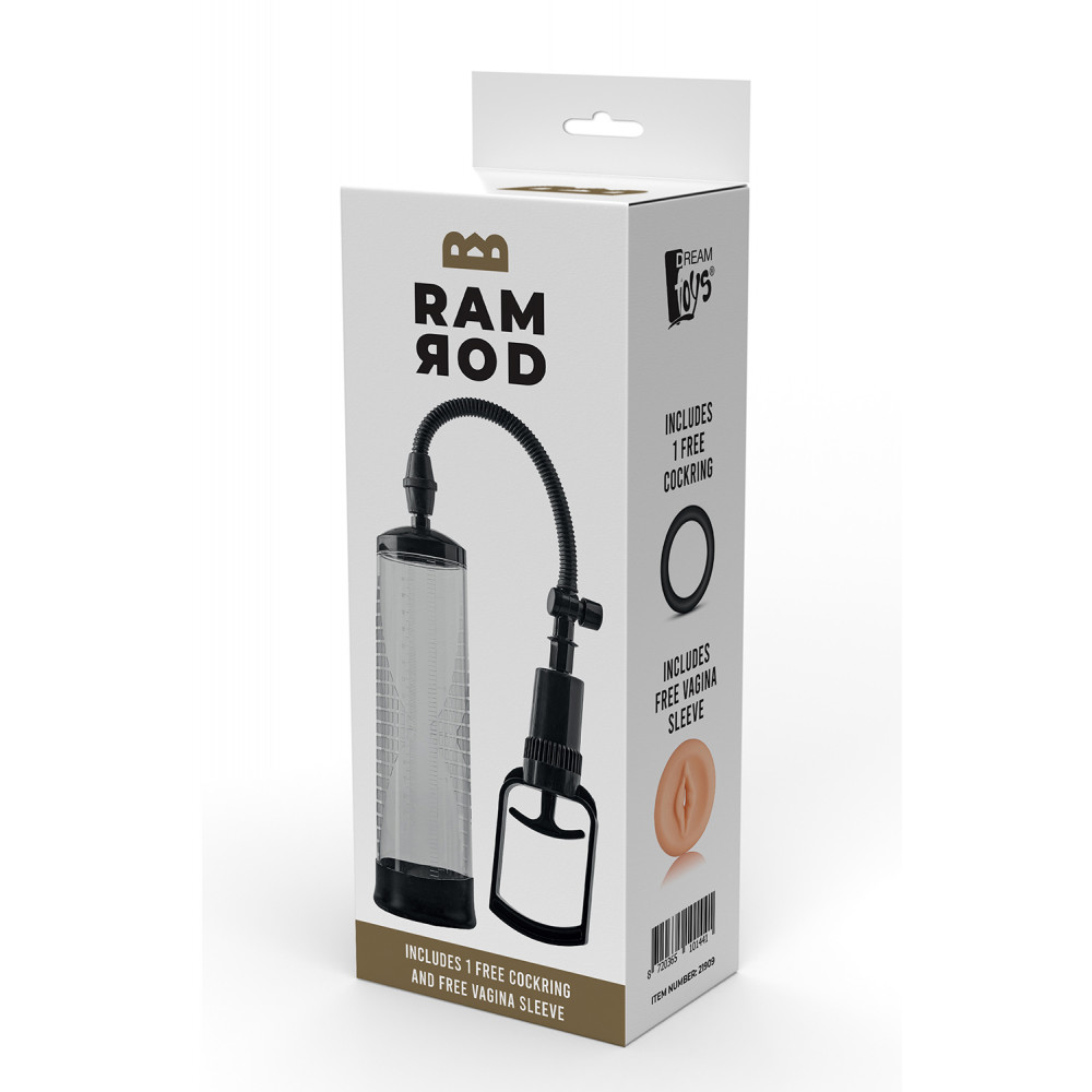 Вакуумная помпа на член - Вакуумная помпа для пениса Dream Toys RAMROD PENIS PUMP TRIGGER 1