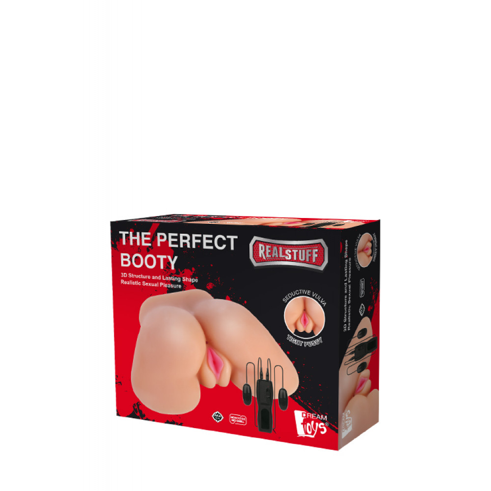 Мастурбаторы с вибрацией - 3D Мастурбатор с вибрацией REALSTUFF THE PERFECT BOOTY 3