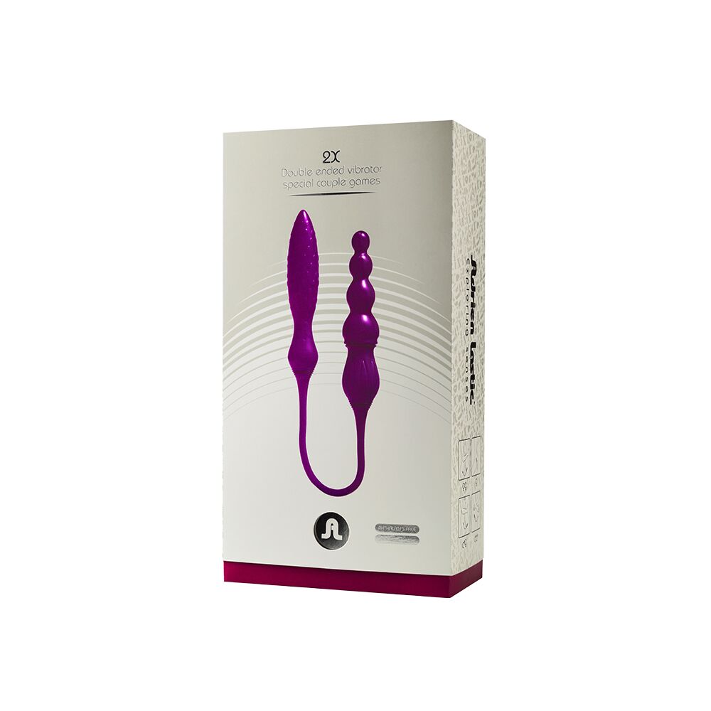 Вибратор - Вибратор двусторонний Adrien Lastic AD-2X с пультом LRS 1