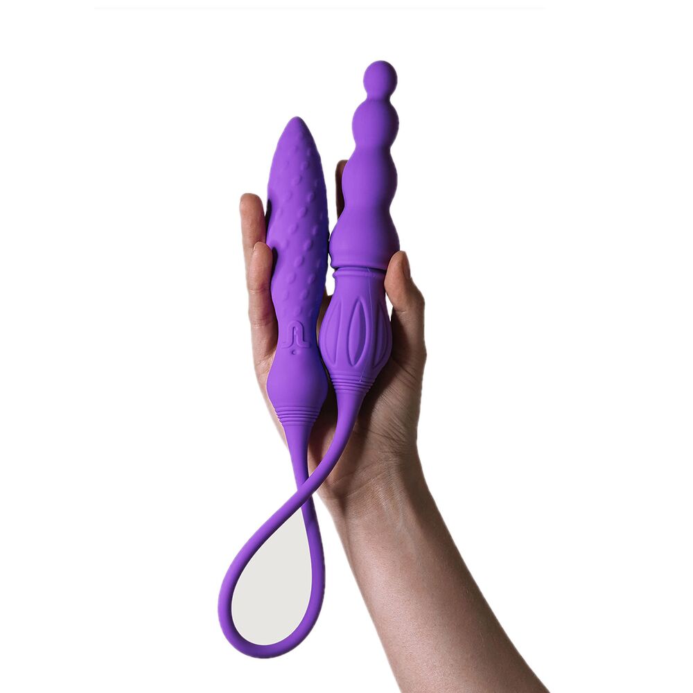 Вибратор - Вибратор двусторонний Adrien Lastic AD-2X с пультом LRS 4