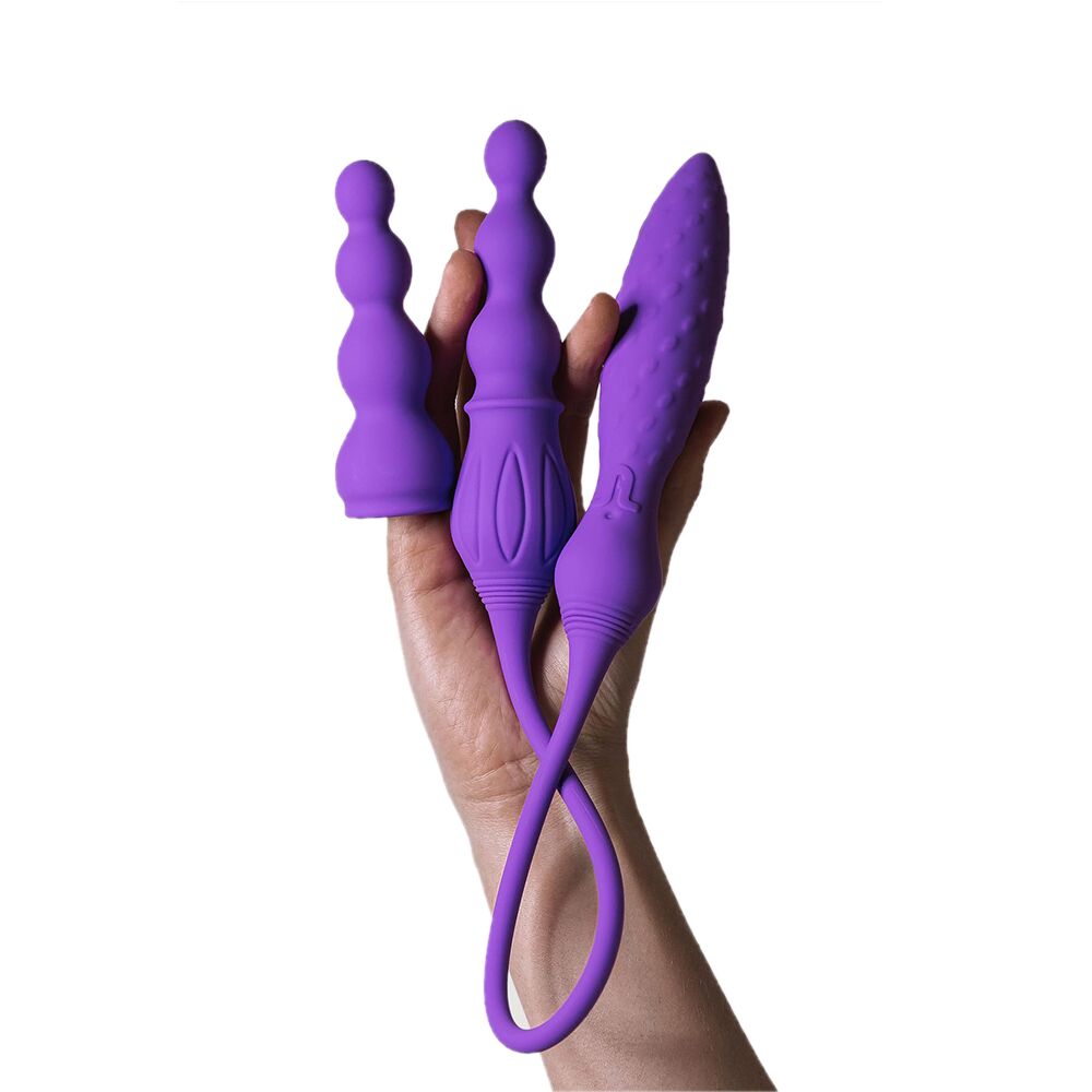 Вибратор - Вибратор двусторонний Adrien Lastic AD-2X с пультом LRS 3