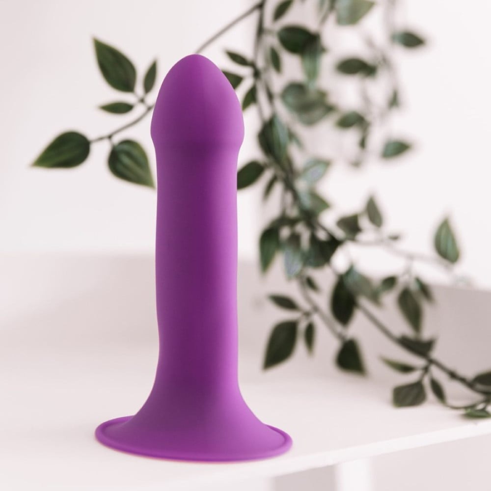 Секс игрушки - Фаллоимитатор термореактивный Adrien Lastic Hitsens 6 на присоске, фиолетовый 1