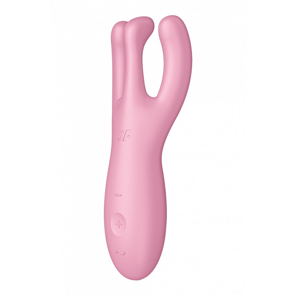 Вибратор - Гибкий смарт вибратор SATISFYER THREESOME 4 CONNECT APP PINK 9