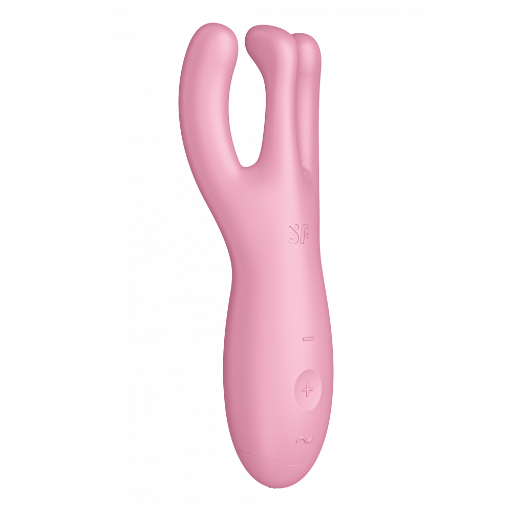 Вибратор - Гибкий смарт вибратор SATISFYER THREESOME 4 CONNECT APP PINK 3