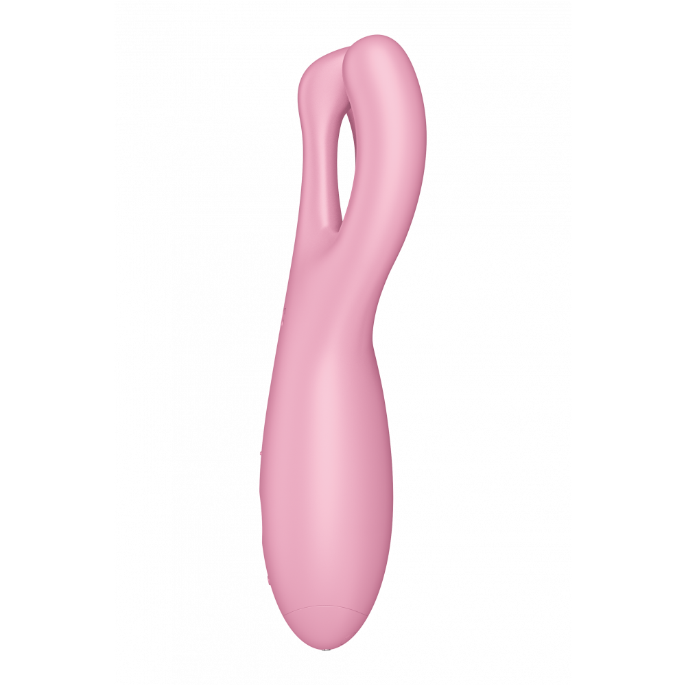 Вибратор - Гибкий смарт вибратор SATISFYER THREESOME 4 CONNECT APP PINK 8