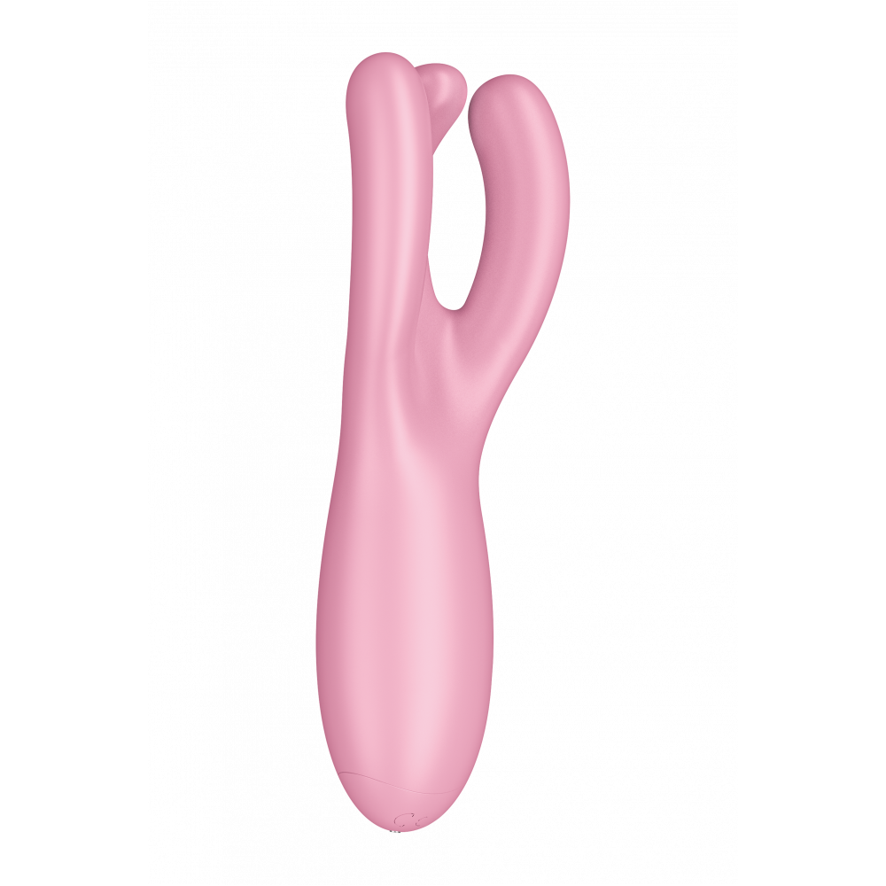 Вибратор - Гибкий смарт вибратор SATISFYER THREESOME 4 CONNECT APP PINK 7