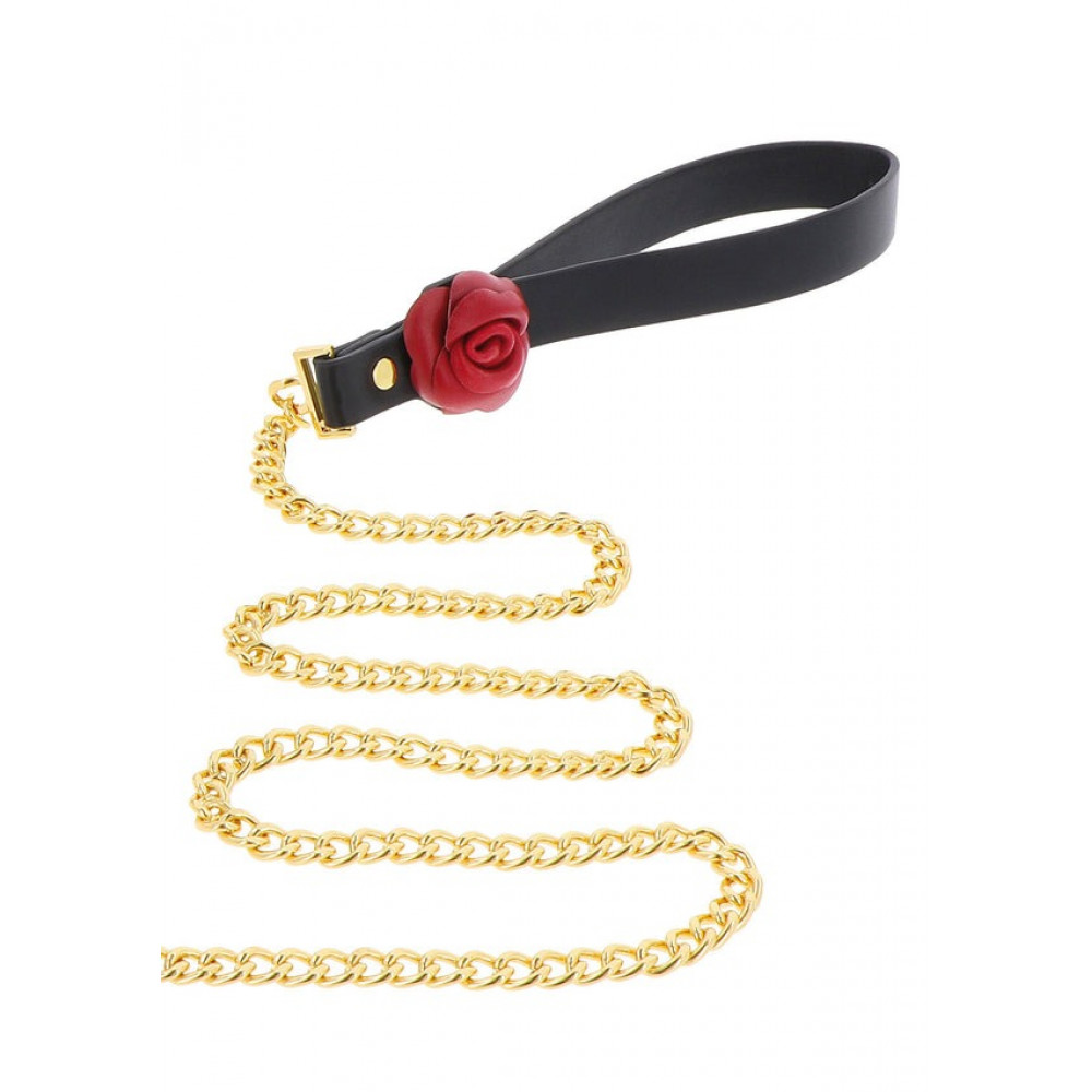 БДСМ игрушки - Ошейник с поводком Taboom Wild Roses Collar & Leash с декоративными розами 5