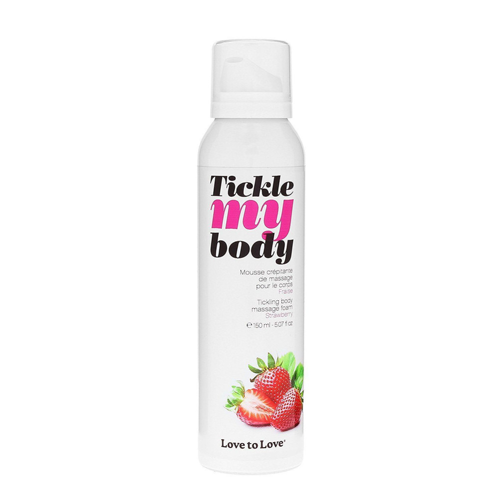 Массажные масла и свечи - Массажная пена Love To Love TICKLE MY BODY Strawberry (150 мл) увлажняющая