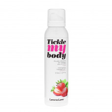 Массажная пена Love To Love TICKLE MY BODY Strawberry (150 мл) увлажняющая