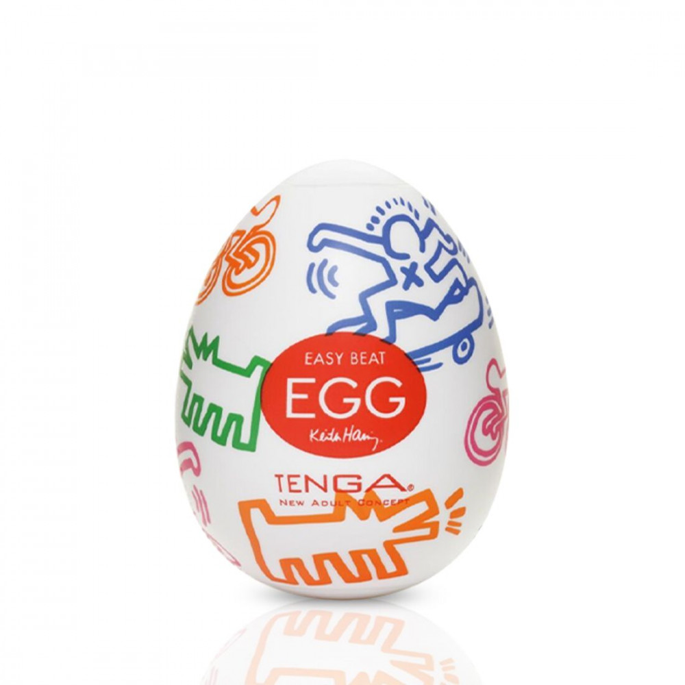 Другие мастурбаторы - Мастурбатор-яйцо Tenga Keith Haring Egg Street