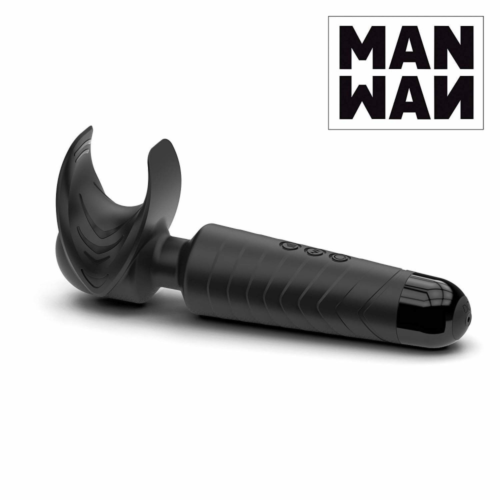 Мастурбаторы с вибрацией - Мастурбатор-вибромассажер MAN.WAND, отлично для пар, вибро-минет, 20 режимов