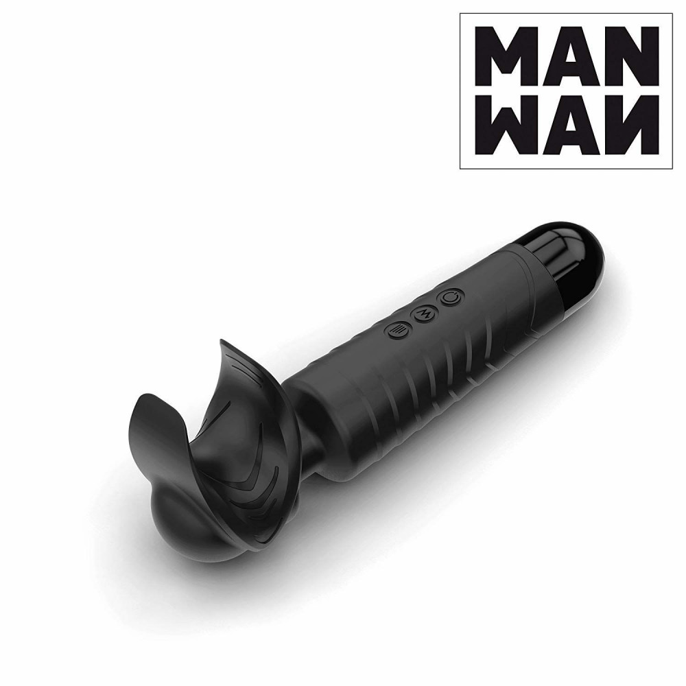 Мастурбаторы с вибрацией - Мастурбатор-вибромассажер MAN.WAND, отлично для пар, вибро-минет, 20 режимов 2