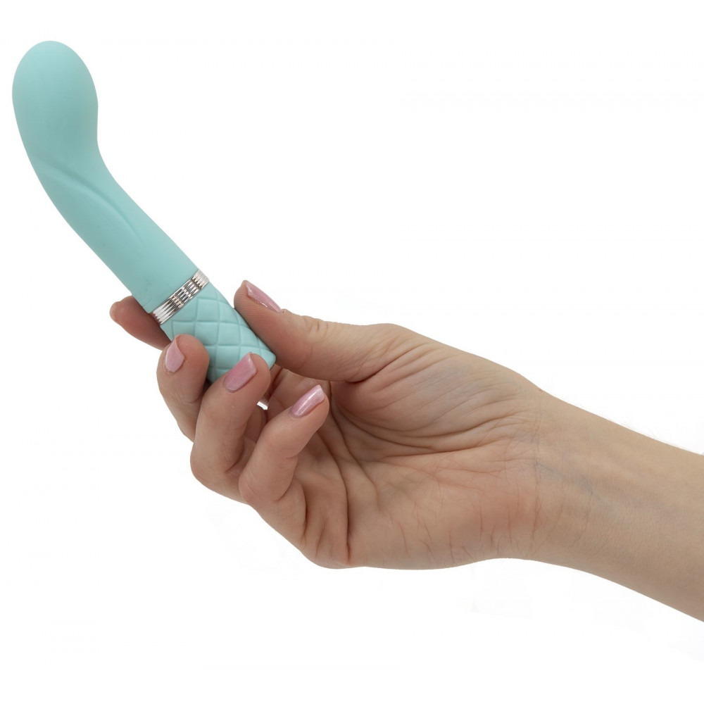 Стимулятор точки G - Роскошный вибратор Pillow Talk - Racy Teal с кристаллом Сваровски для точки G, подарочная упаковка 8