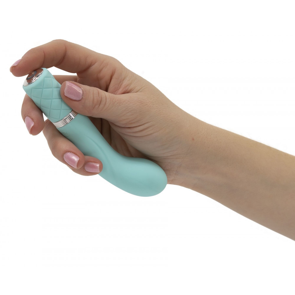 Стимулятор точки G - Роскошный вибратор Pillow Talk - Racy Teal с кристаллом Сваровски для точки G, подарочная упаковка 7