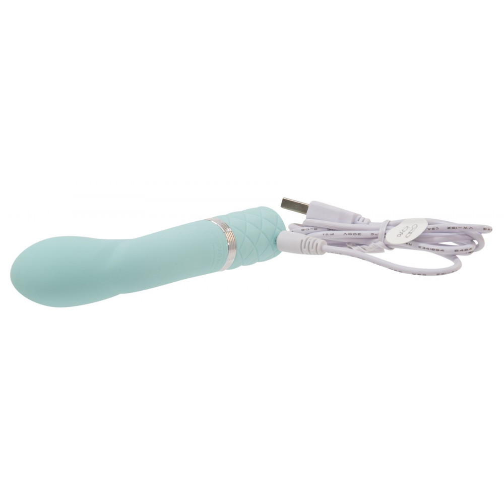 Стимулятор точки G - Роскошный вибратор Pillow Talk - Racy Teal с кристаллом Сваровски для точки G, подарочная упаковка 4