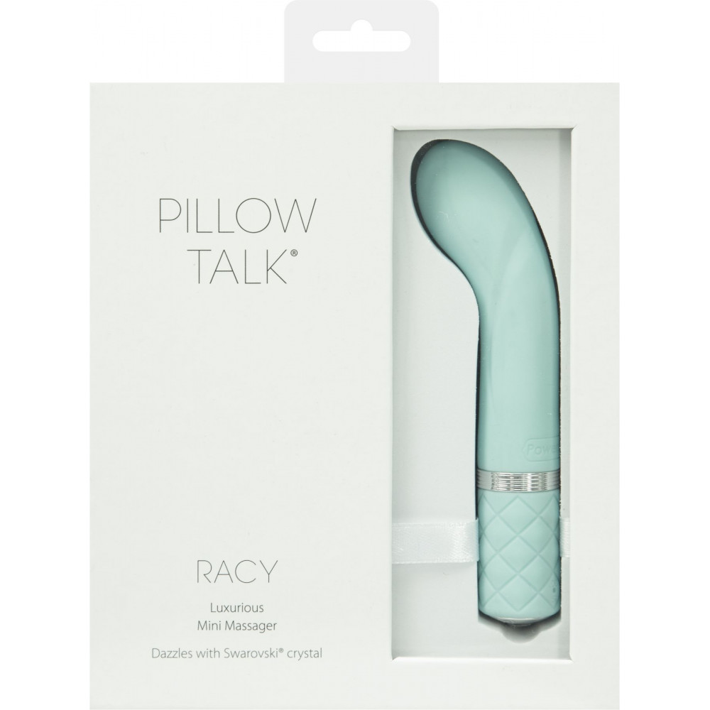 Стимулятор точки G - Роскошный вибратор Pillow Talk - Racy Teal с кристаллом Сваровски для точки G, подарочная упаковка 2