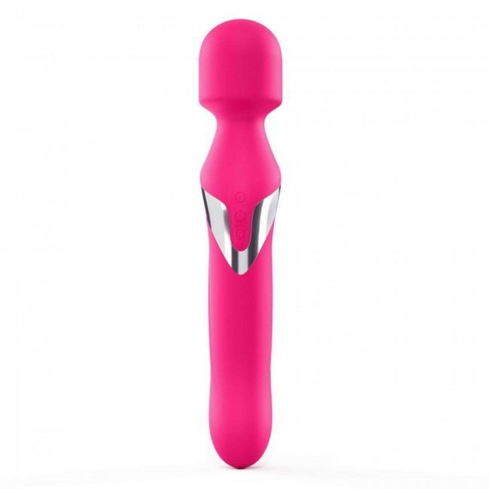 Вибромассажеры - Вибромассажер 2в1 Dorcel Dual Orgasms Magenta классический массажер и вибратор с жемчужным массажем 3