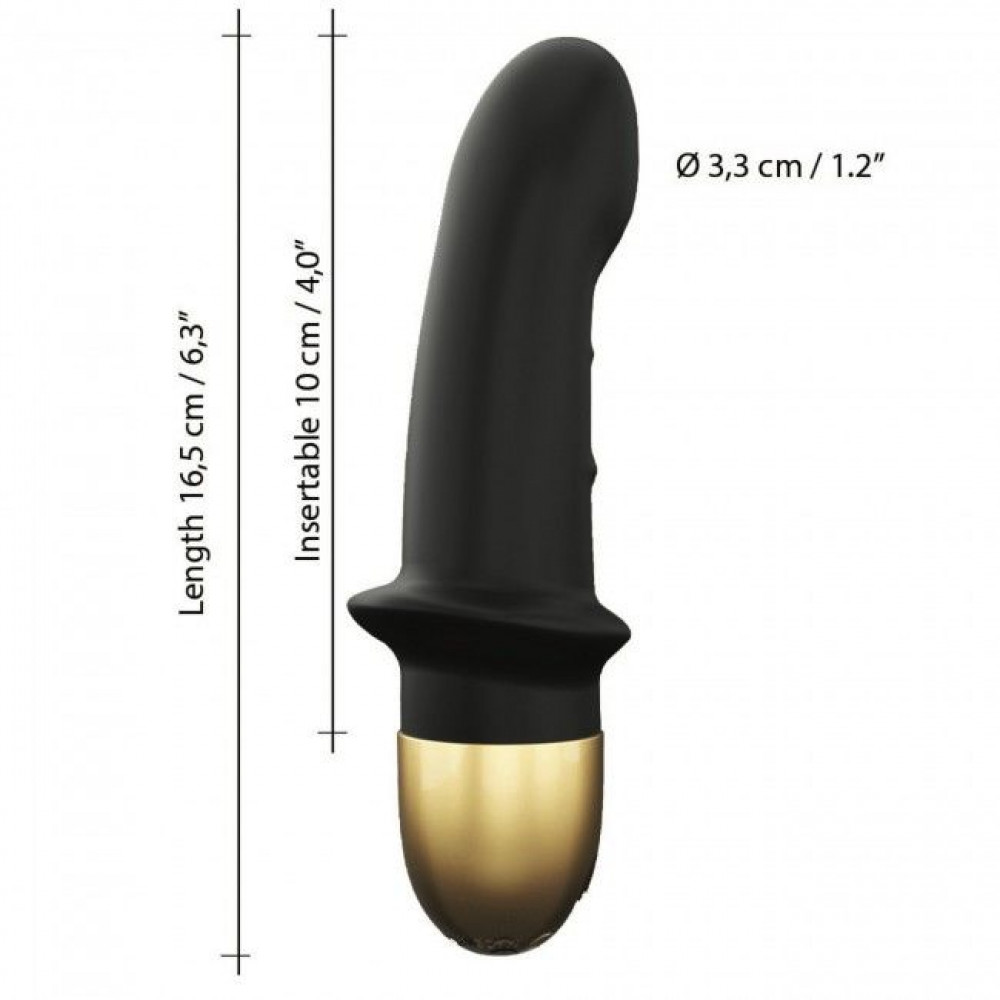 Стимулятор точки G - Вибратор Dorcel Mini Lover Black 2.0 перезаряжаемый, для точки G и массажа простаты 2