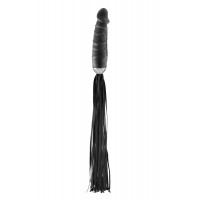 Флоггер с ручкой-дилдо Fetish Tentation Whip with Dildo Handle