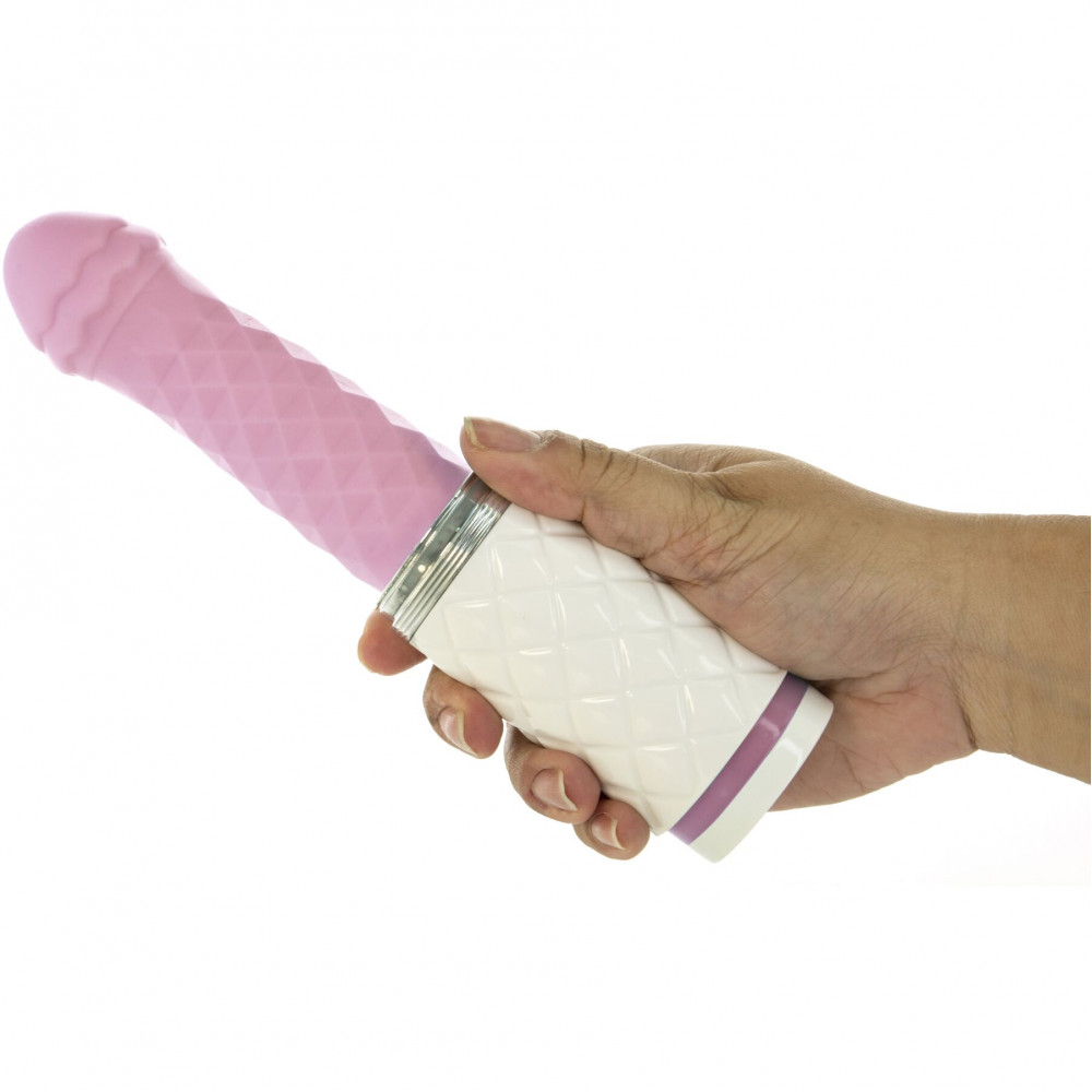 Вибраторы пульсаторы - Роскошный вибратор-пульсатор с присоской Pillow Talk - Feisty Thrusting Vibrator Pink 3