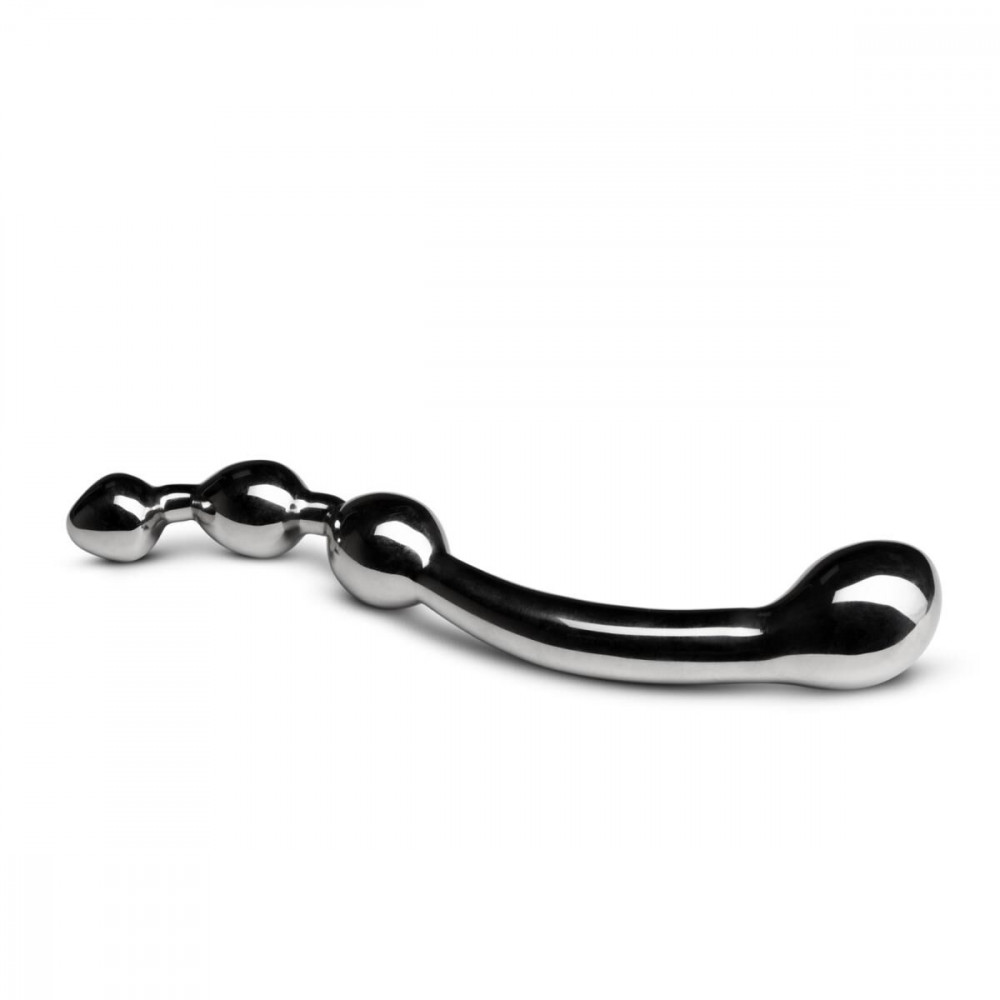 Анальные бусы и цепочки - Анально-вагинальный стимулятор Sinner Gear Unbendable — Multi-Stim Pleasure Wand Metal Anal Dildo 5
