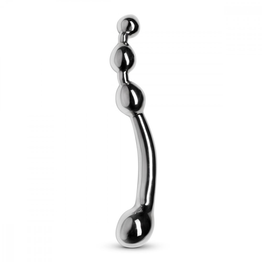 Анальные бусы и цепочки - Анально-вагинальный стимулятор Sinner Gear Unbendable — Multi-Stim Pleasure Wand Metal Anal Dildo