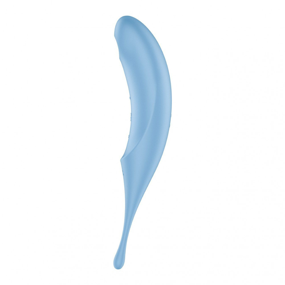 Вибраторы вакуумные - Вибратор для клитора с вакуумной стимуляцией Satisfyer Twirling Pro Blue 4