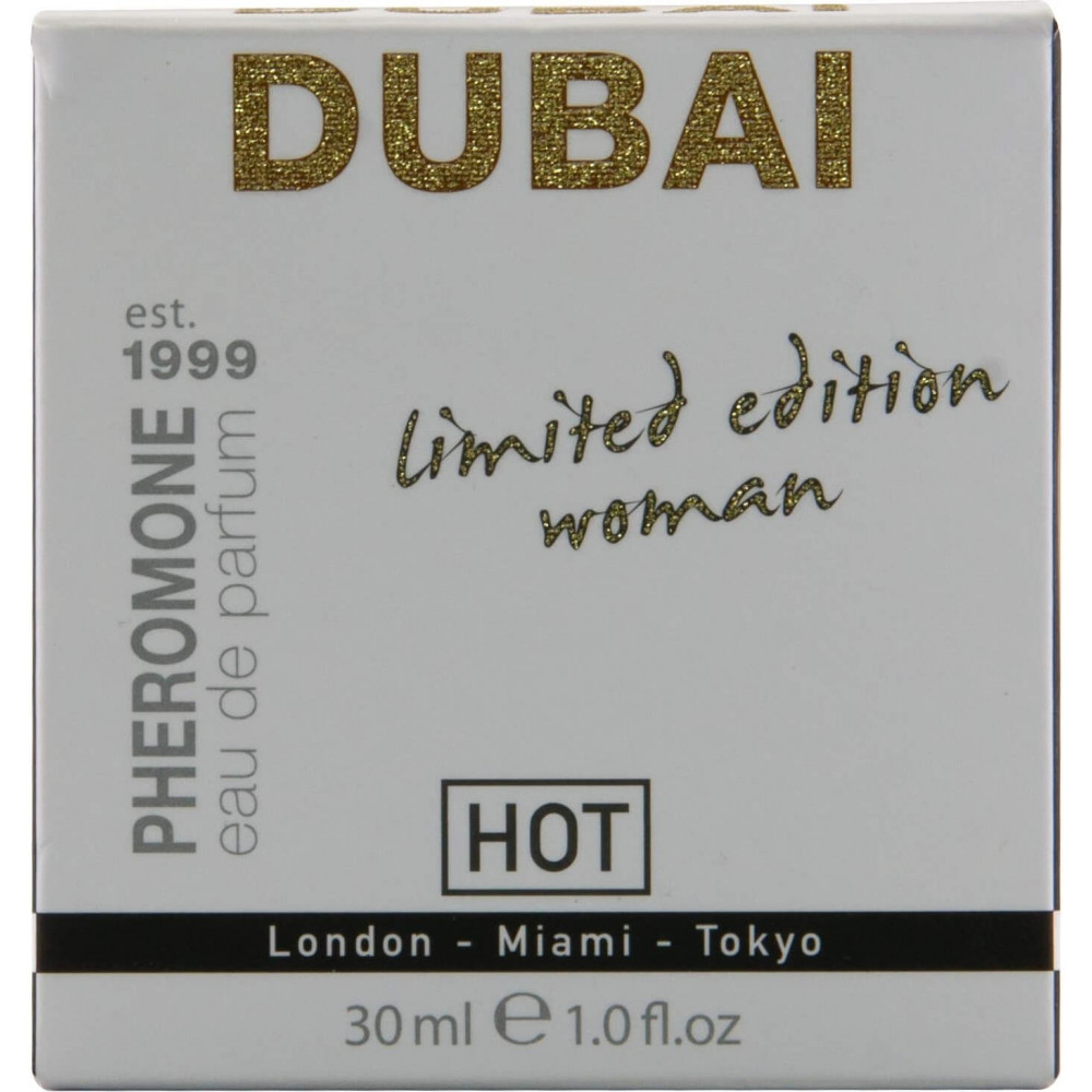 Лубриканты - Туалетная вода для женщин HOT Dubai Limited Edition, с феромонами, 30 мл 2